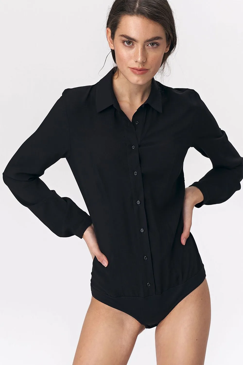 Soft Stretch Shirt Bodysuit