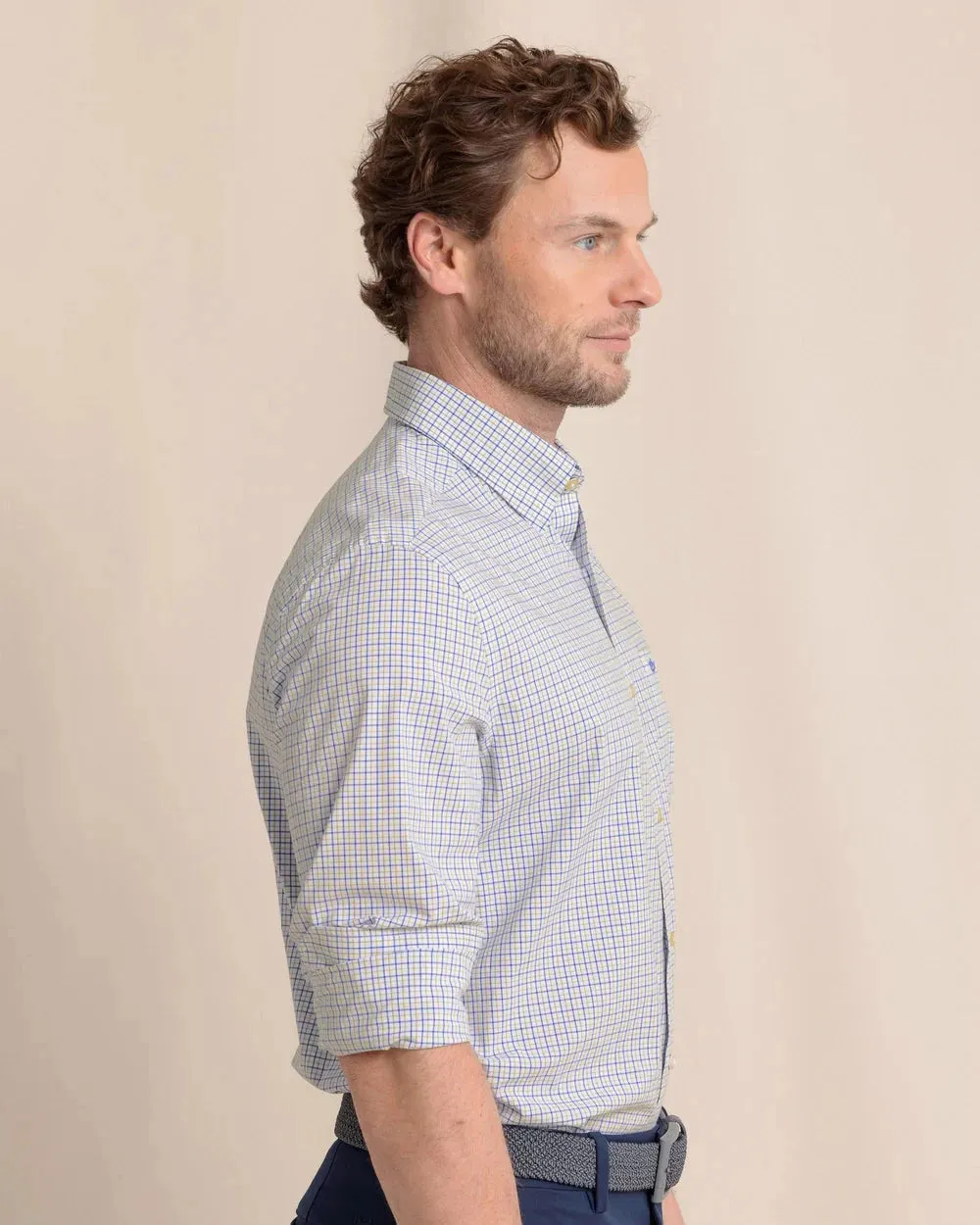 Southern Tide Charleston Balfour Plaid Long Sleeve Sport Shirt