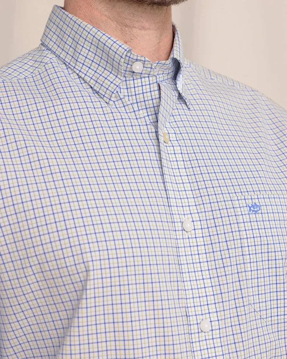 Southern Tide Charleston Balfour Plaid Long Sleeve Sport Shirt