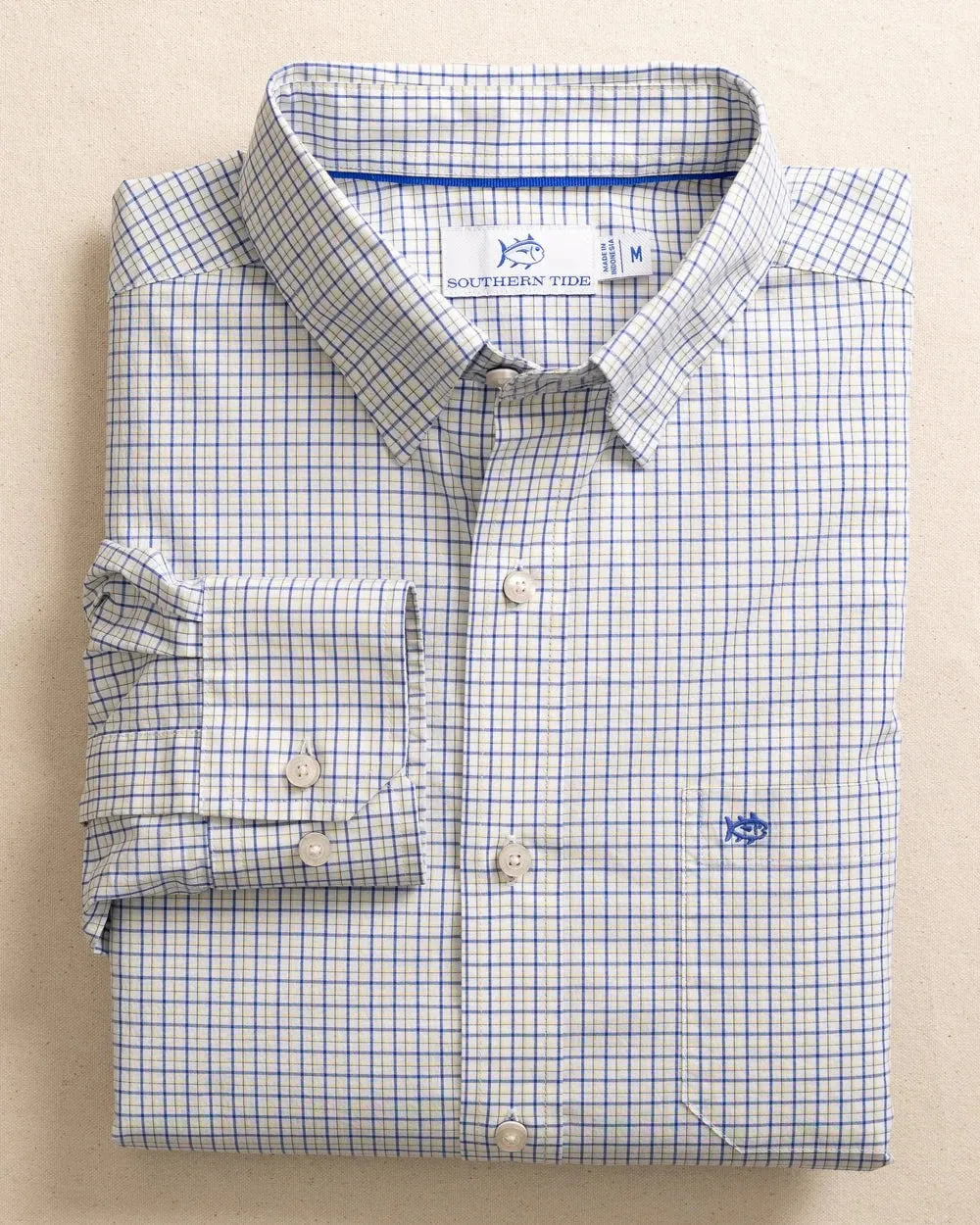 Southern Tide Charleston Balfour Plaid Long Sleeve Sport Shirt