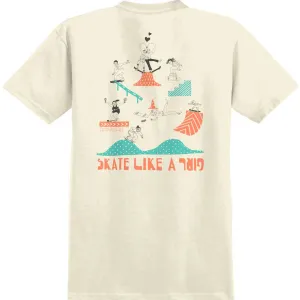 Spitfire Skate Like A Girl Sessions Roll In T-Shirt Natural