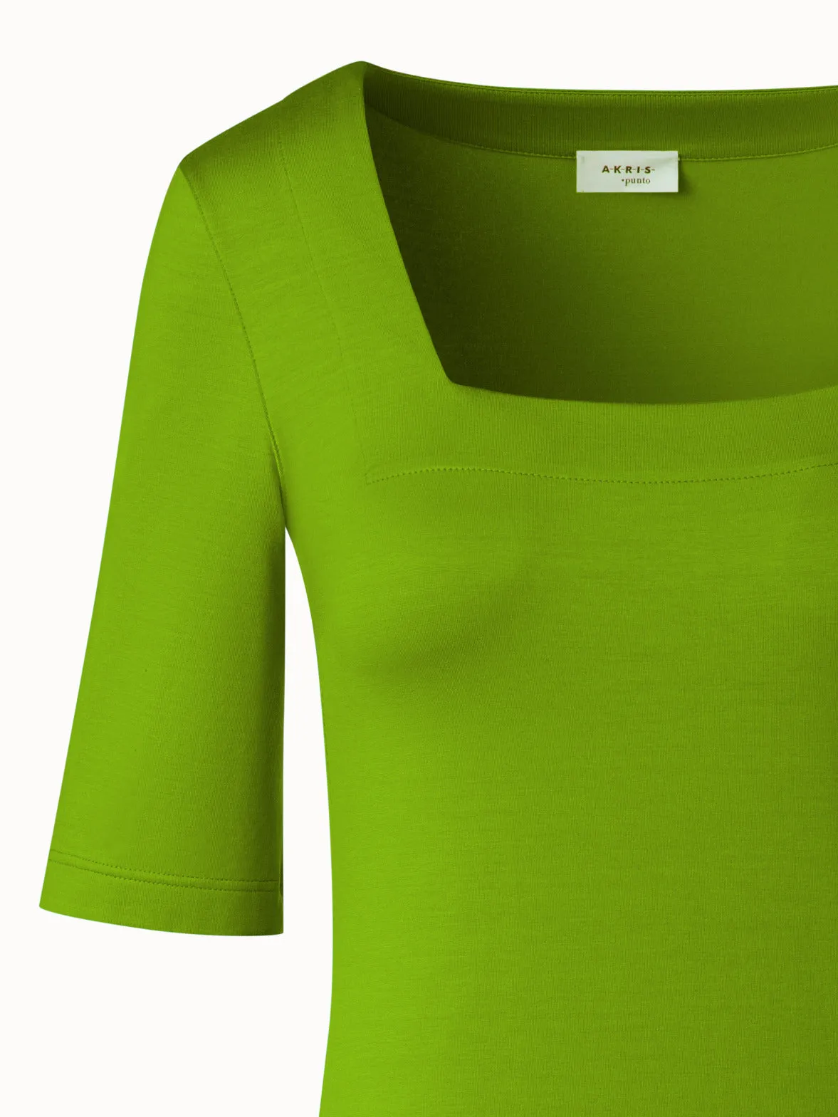 Square Neck T-Shirt in Modal