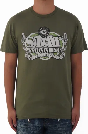 Stay Winning Spend Money Green Tee