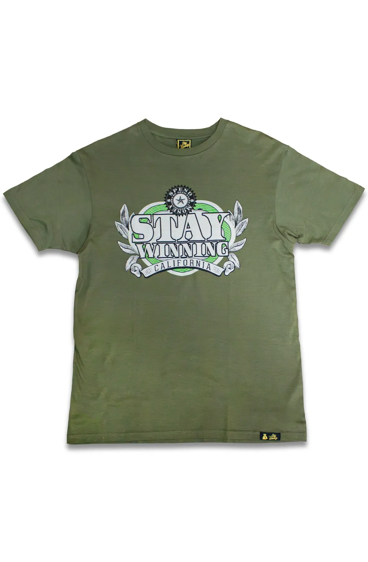 Stay Winning Spend Money Green Tee