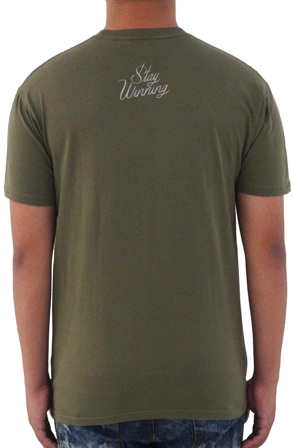Stay Winning Spend Money Green Tee