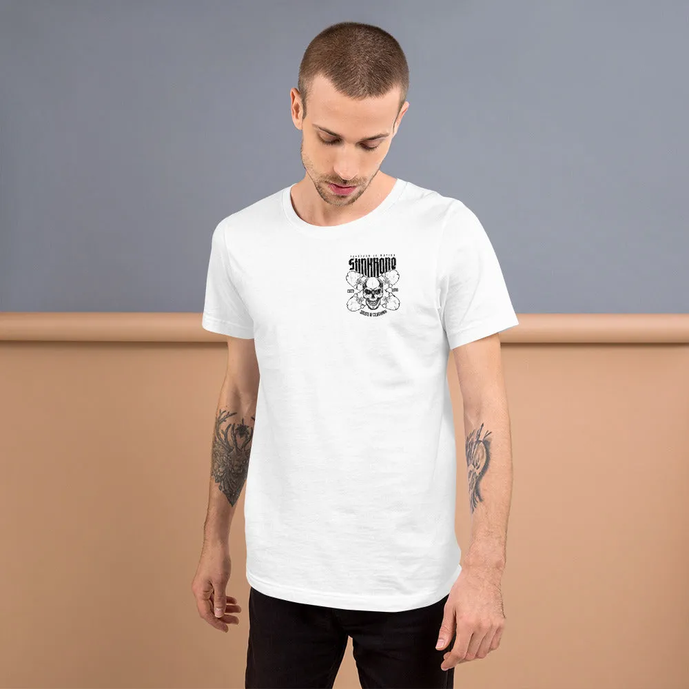 StinkBone Skull & Boards Short-Sleeve Unisex T-Shirt