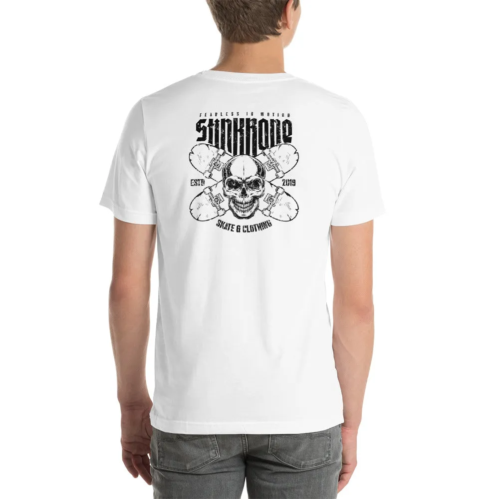 StinkBone Skull & Boards Short-Sleeve Unisex T-Shirt