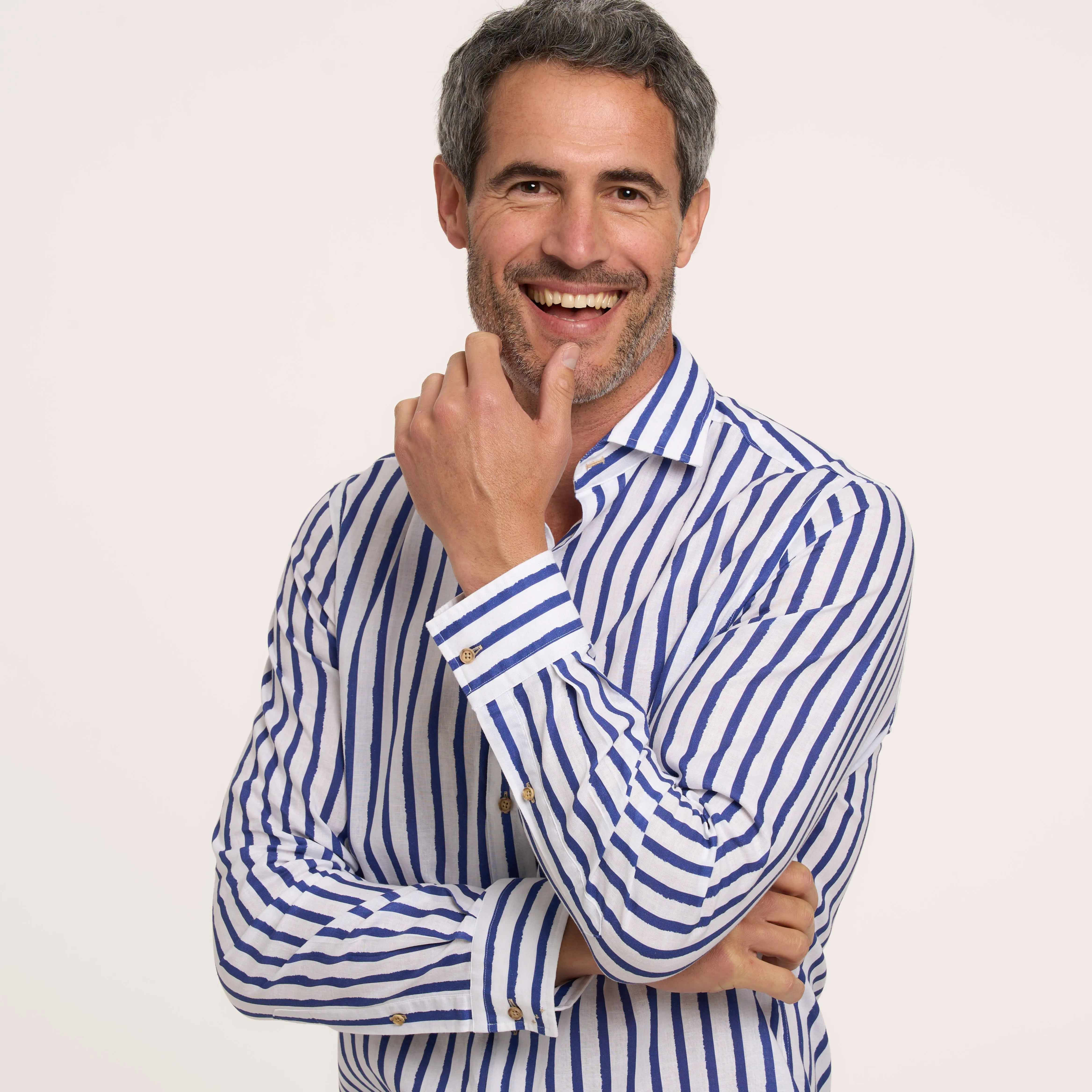 Striped linen shirt