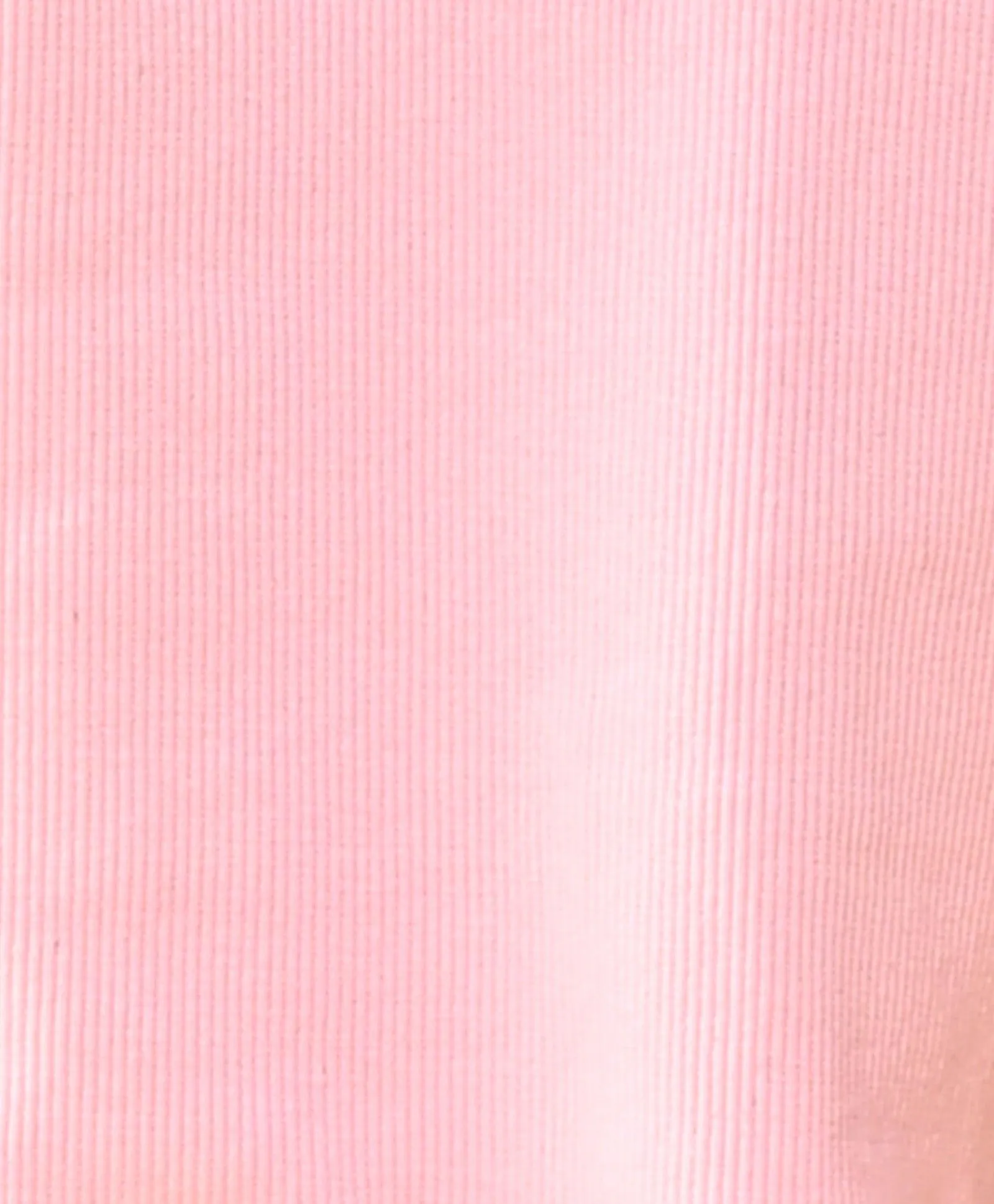 STRIPED RIBBED LIGHT PINK SUMMER GIRLS T-SHIRT - PINK