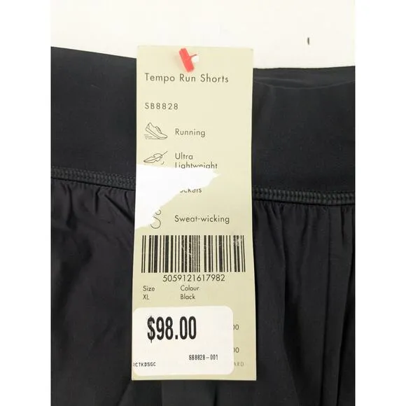 Sweaty Betty Women's Tempo Run Shorts - Black - XL