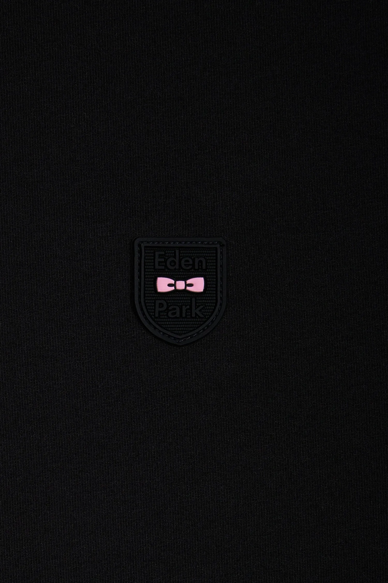 T-shirt en coton stretch noir coupe ajustée