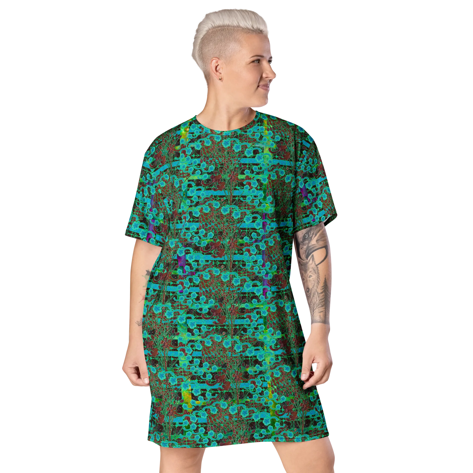 T-Shirt Tunic (Muliebris/Virilis)(Tree Link WindSong Flower) RJSTH@Fabric#10 RJSTHW2024 RJS