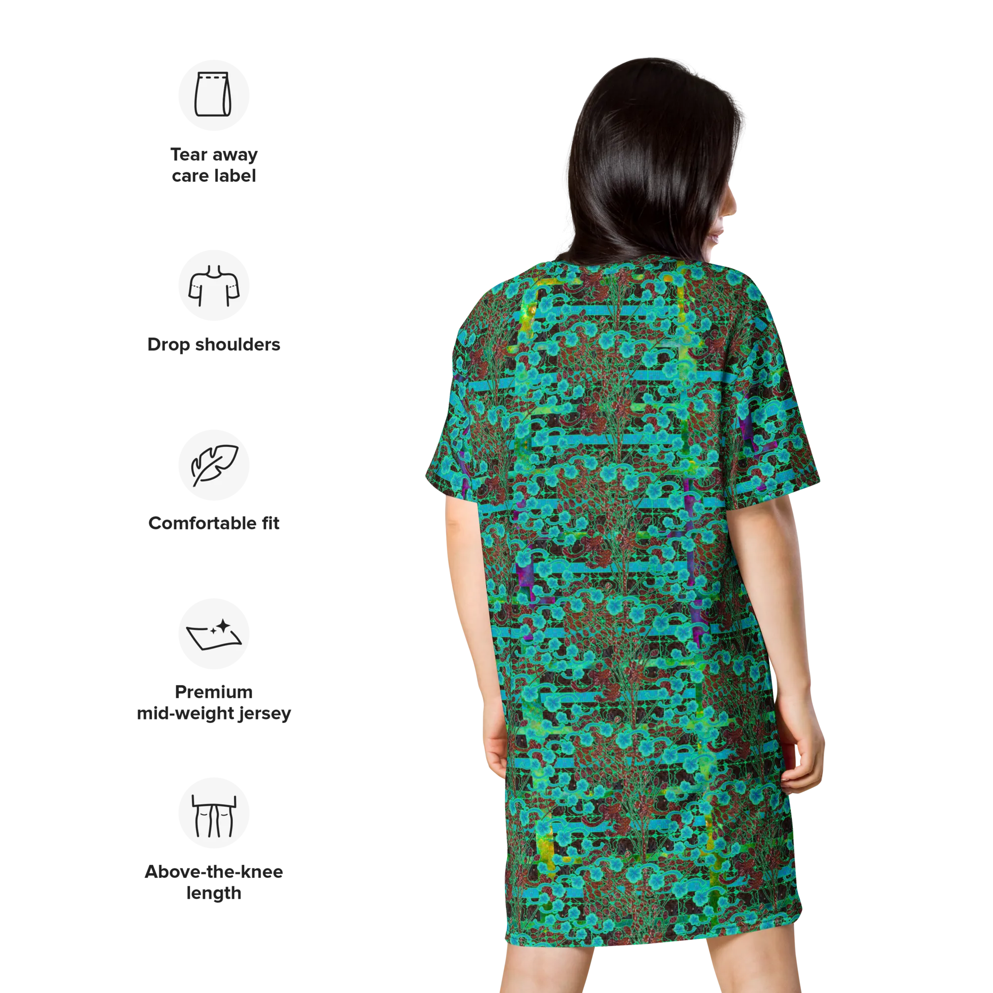 T-Shirt Tunic (Muliebris/Virilis)(Tree Link WindSong Flower) RJSTH@Fabric#10 RJSTHW2024 RJS