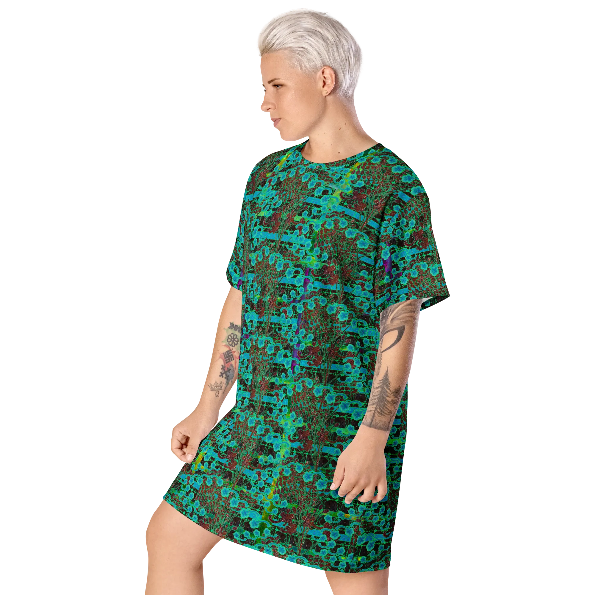T-Shirt Tunic (Muliebris/Virilis)(Tree Link WindSong Flower) RJSTH@Fabric#10 RJSTHW2024 RJS