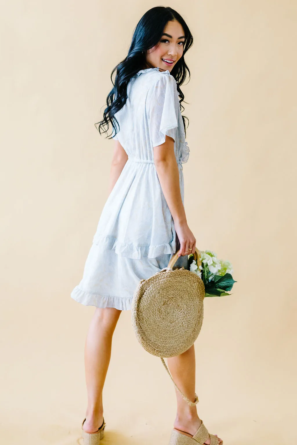 Tea Time Ruffle Detail Dress
