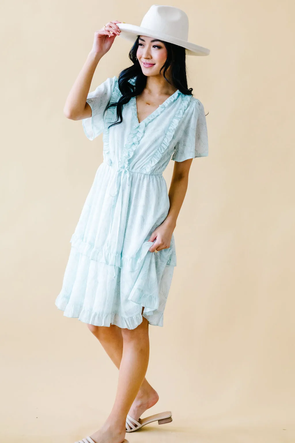 Tea Time Ruffle Detail Dress