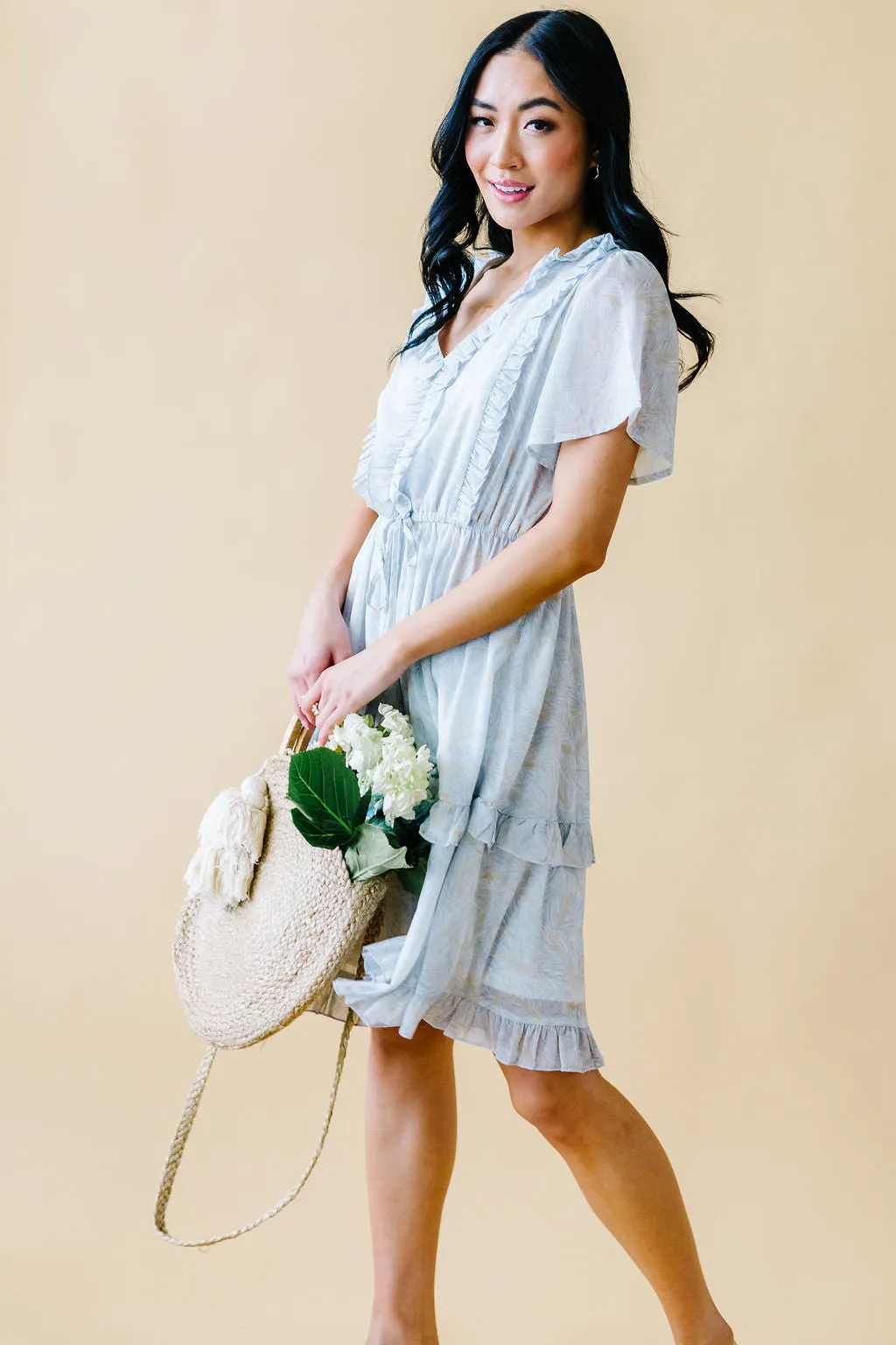 Tea Time Ruffle Detail Dress
