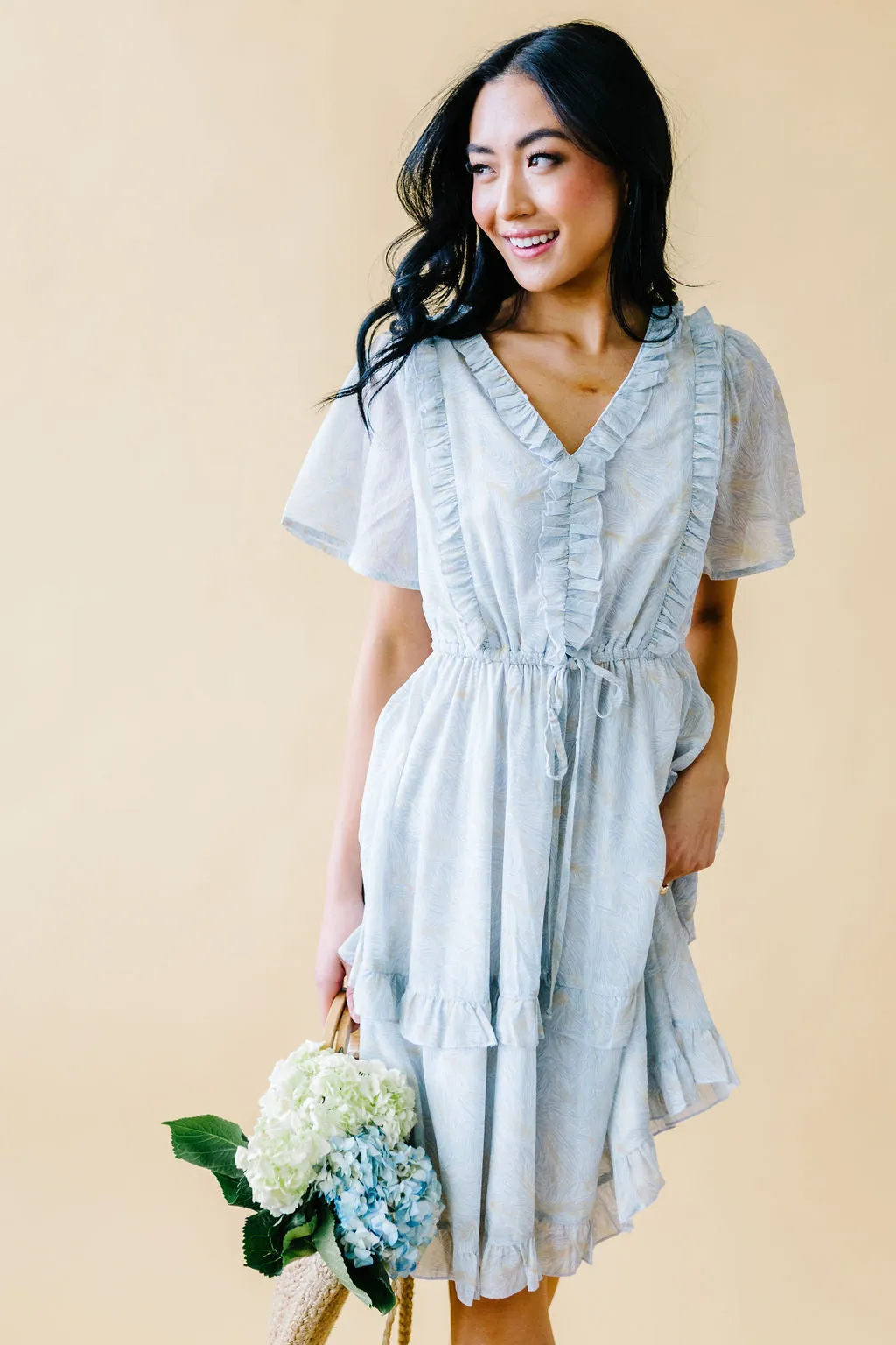 Tea Time Ruffle Detail Dress