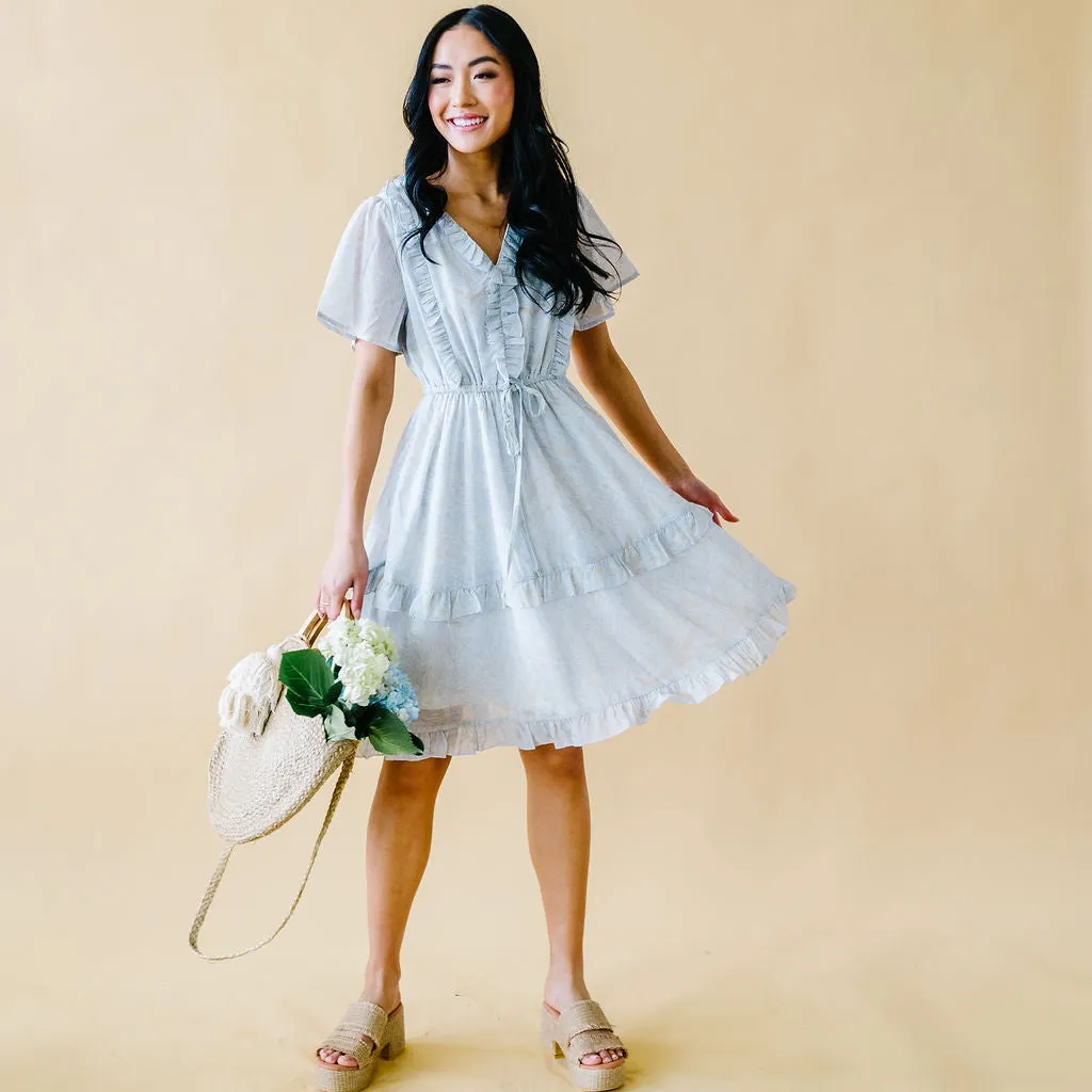 Tea Time Ruffle Detail Dress
