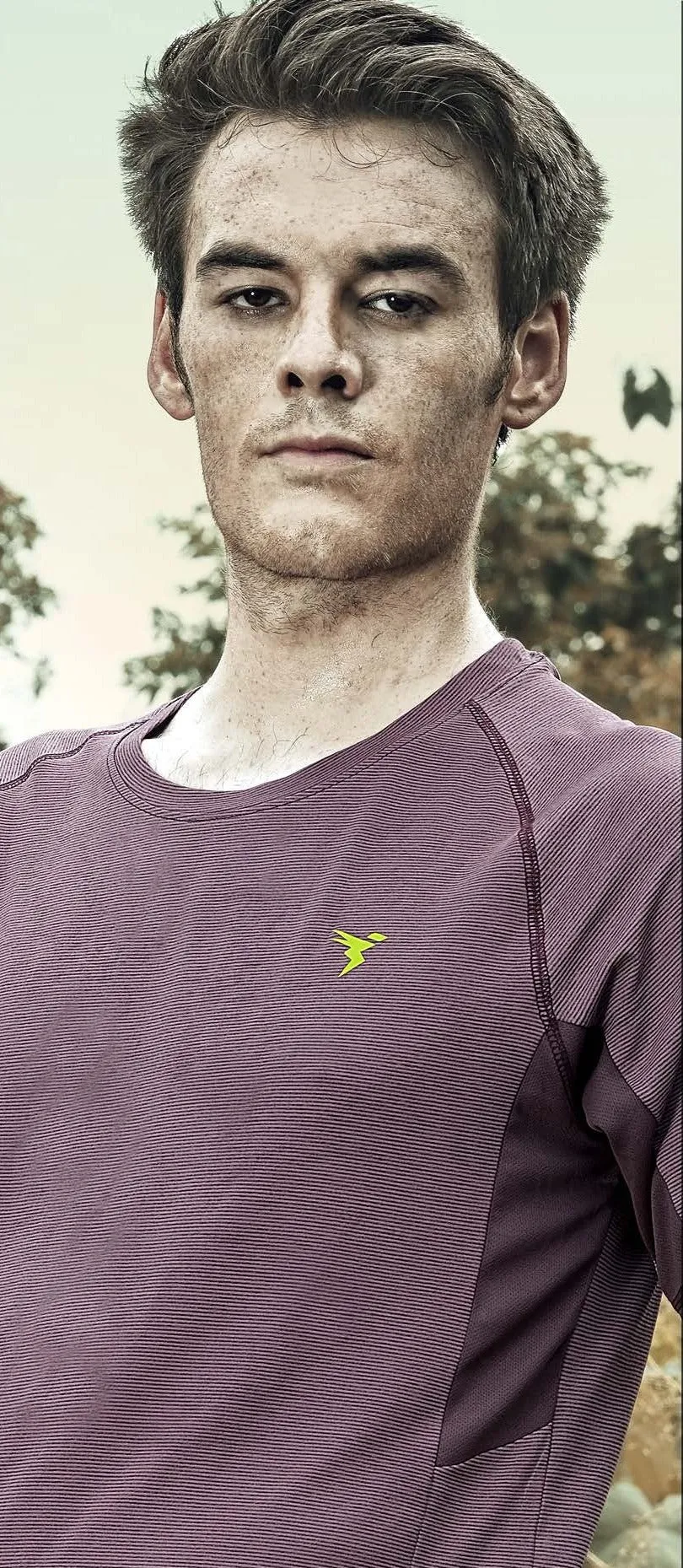 TechnoSport Crew Neck Half Sleeve Dry Fit T Shirt for Men P 485 Maroon