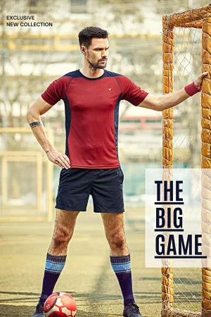 TechnoSport Crew Neck Half Sleeve Dry Fit T-Shirt for Men P 521 Red