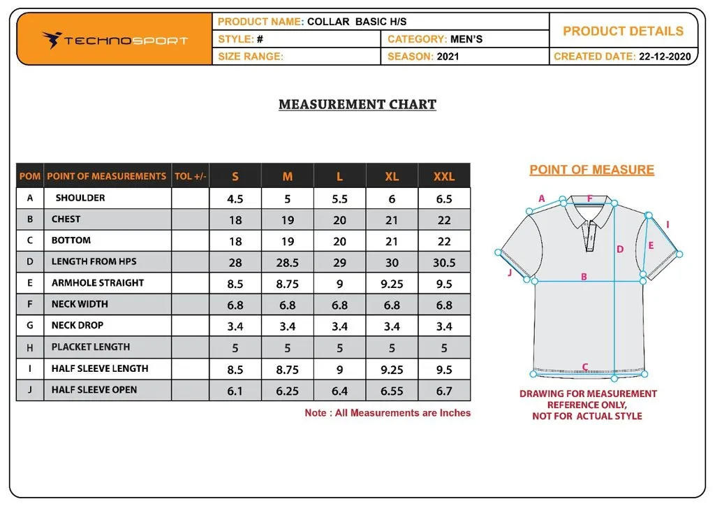 TechnoSport Polo Neck Half Sleeve Dry Fit T Shirt for Men OR-51 (Light Grey)