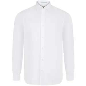 TED BAKER BELLOW SATIN STRETCH LONG SLEEVE SHIRT