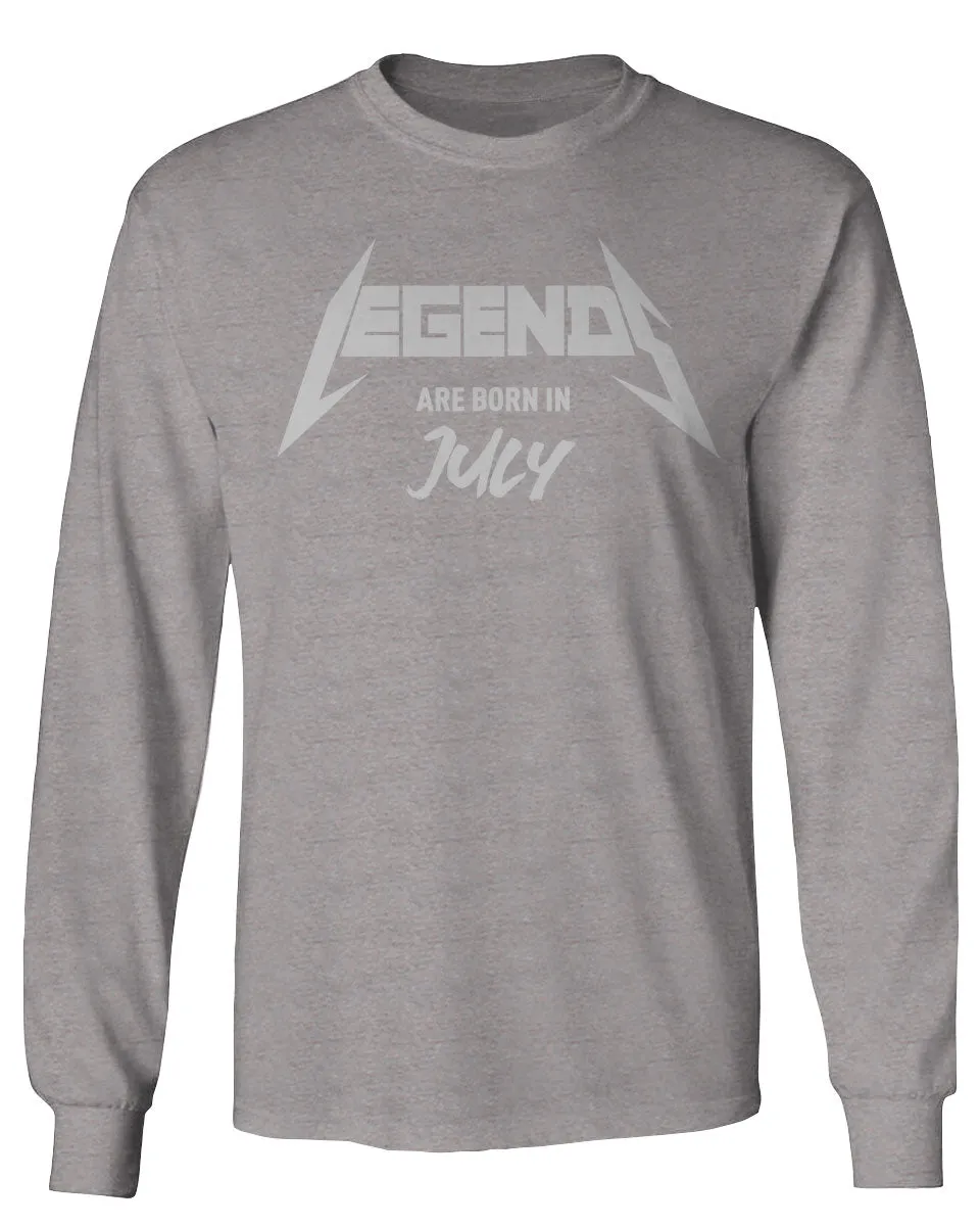 The Best Birthday Gift Legends are Born in July mens Long sleeve t shirt