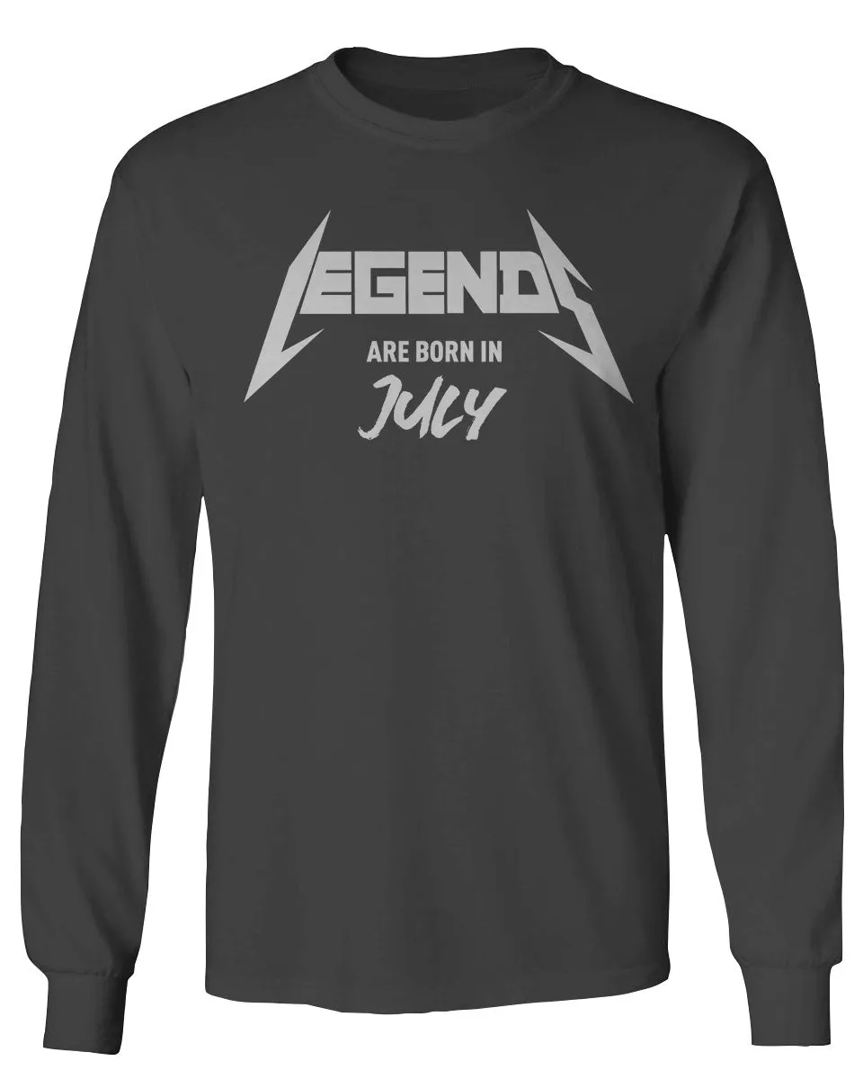 The Best Birthday Gift Legends are Born in July mens Long sleeve t shirt