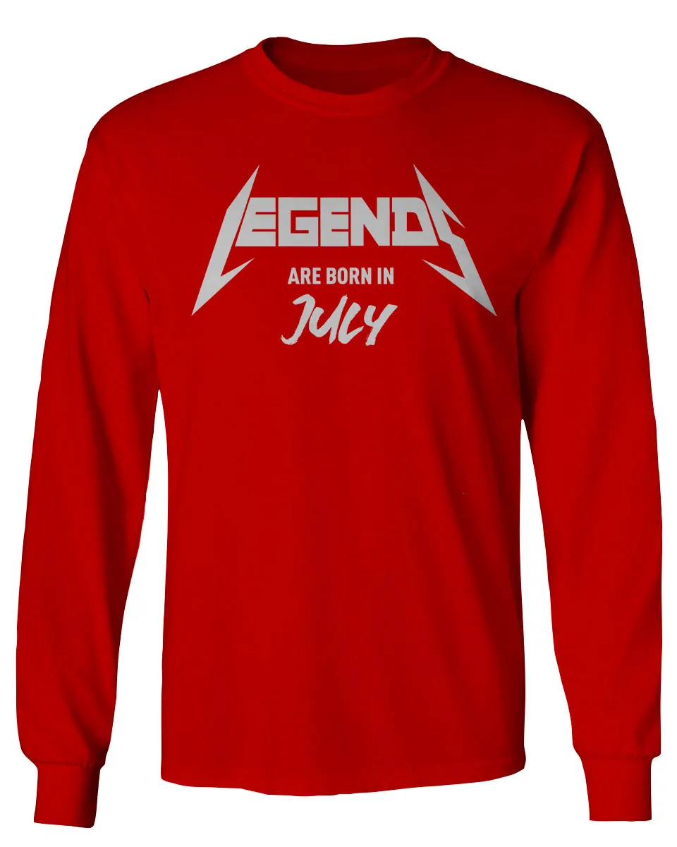 The Best Birthday Gift Legends are Born in July mens Long sleeve t shirt