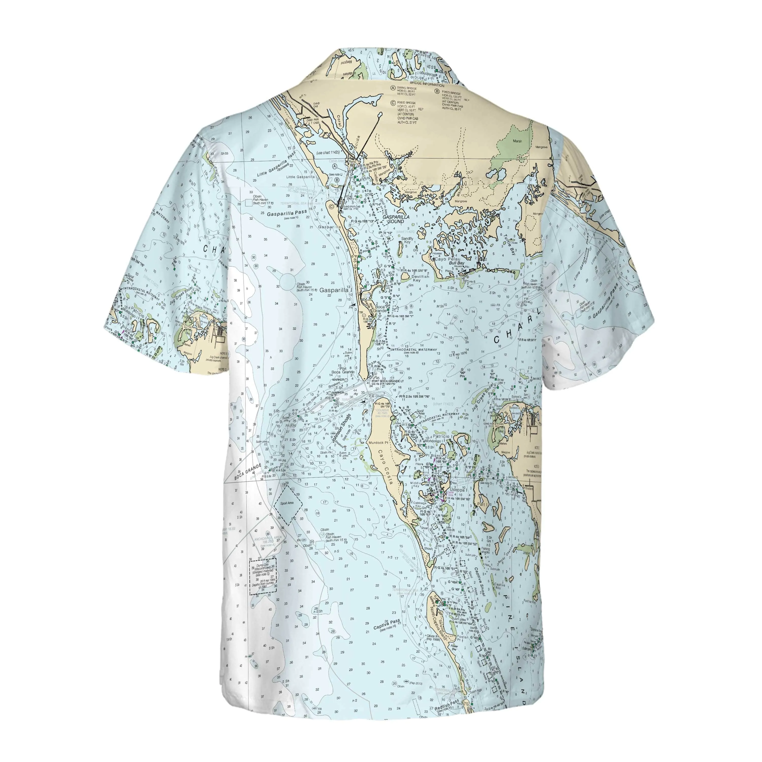 The Gasparilla Sound Coconut Button Camp Shirt