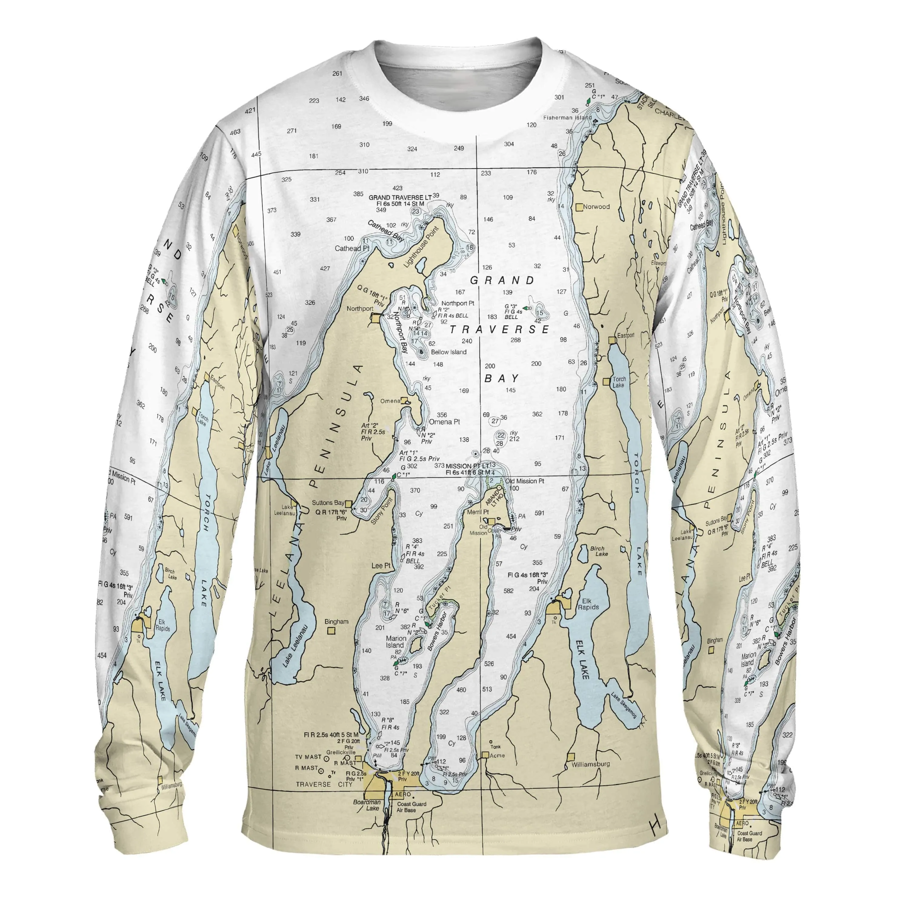 The Grand Traverse Bay Long Sleeve Tee
