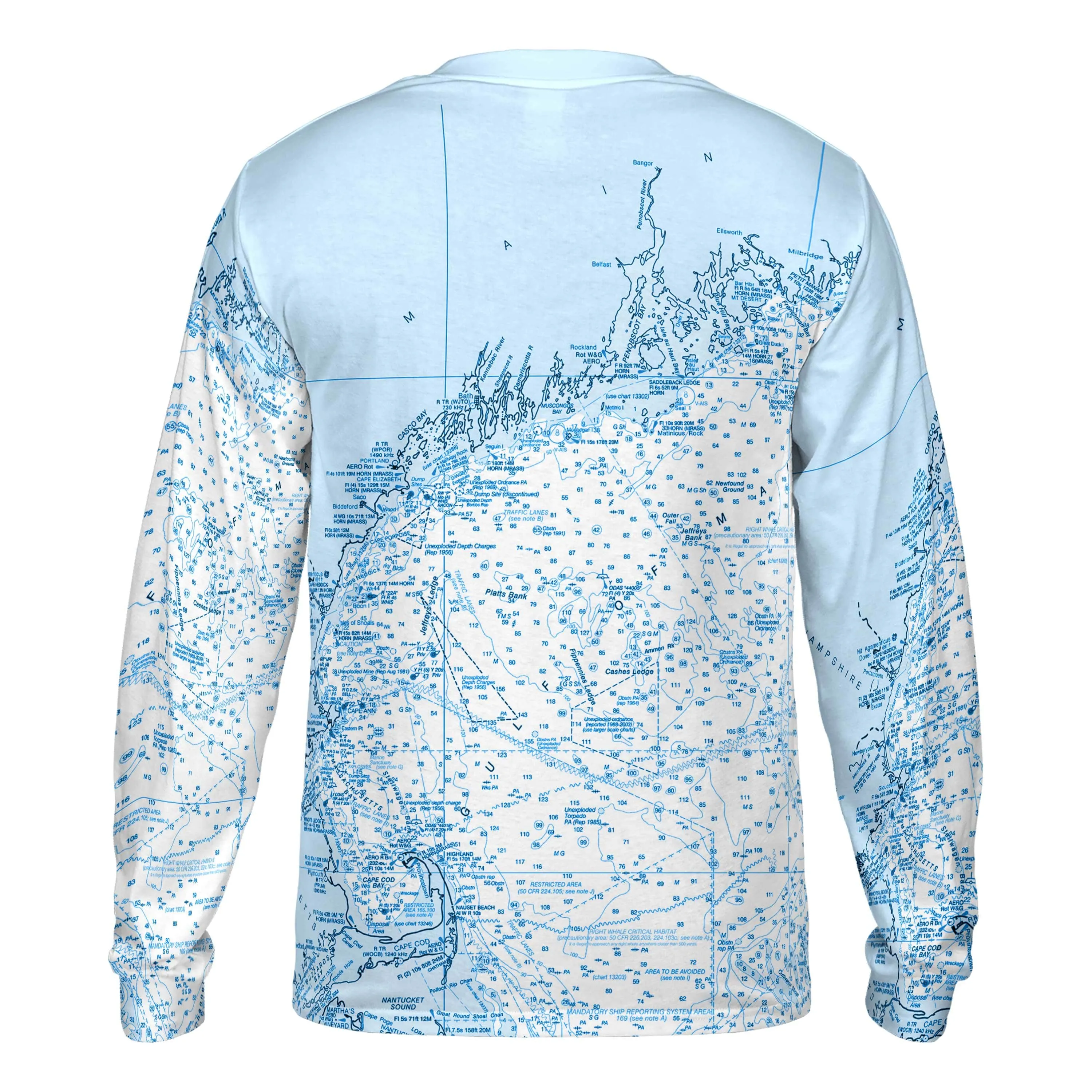 The Gulf of Maine Blues Long Sleeve Tee