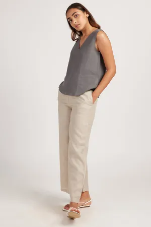 The Linen V Neck Tank