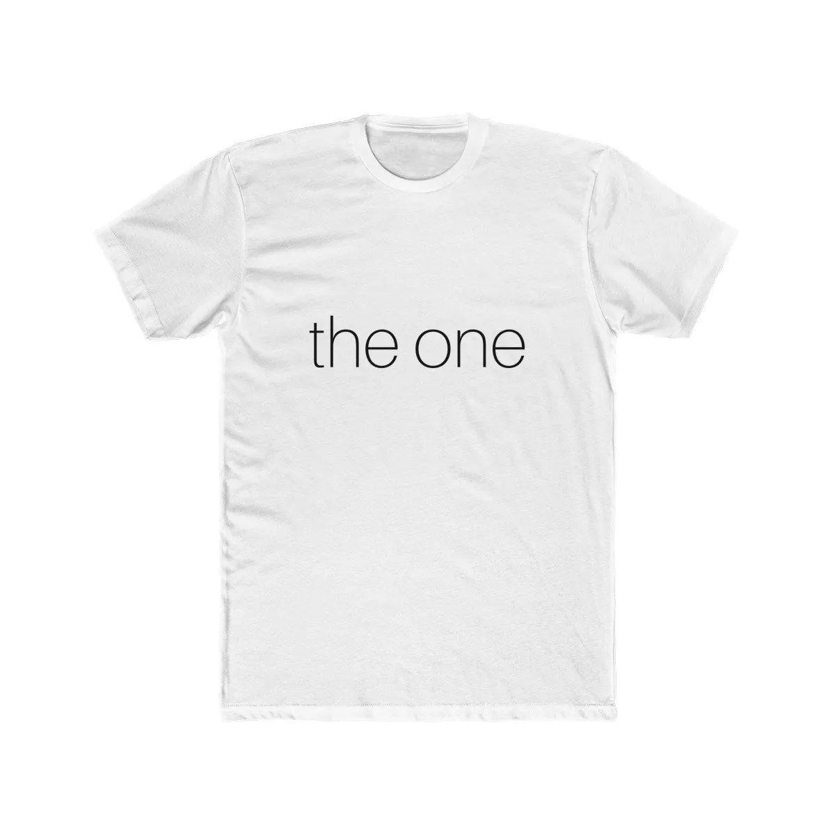 the one - Men's Cotton Crew Tee