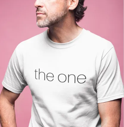 the one - Men's Cotton Crew Tee