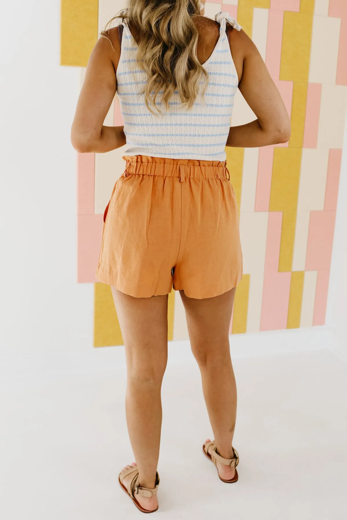 The Rylie Utility Linen Shorts - FINAL SALE
