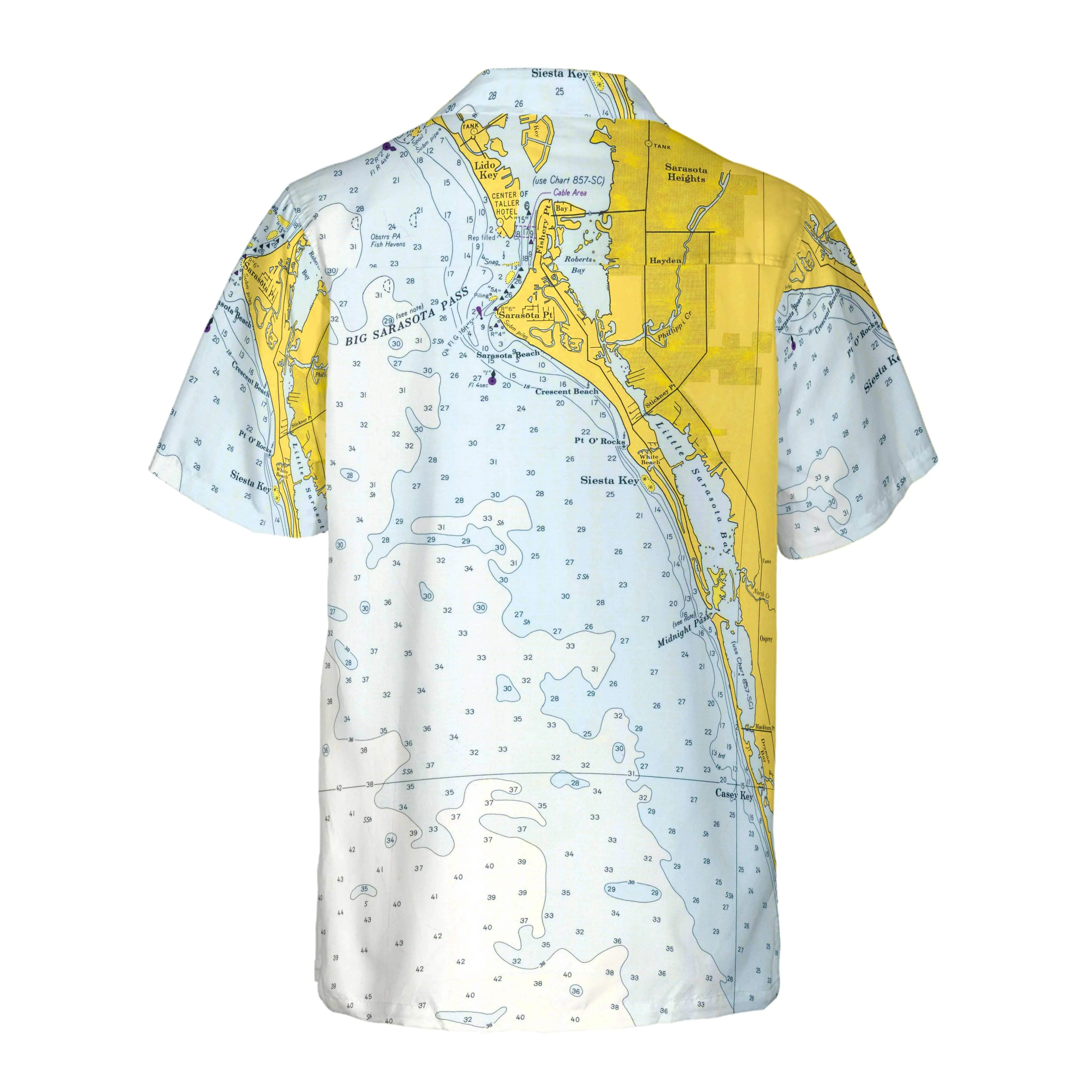 The Siesta Key Coconut Button Camp Shirt
