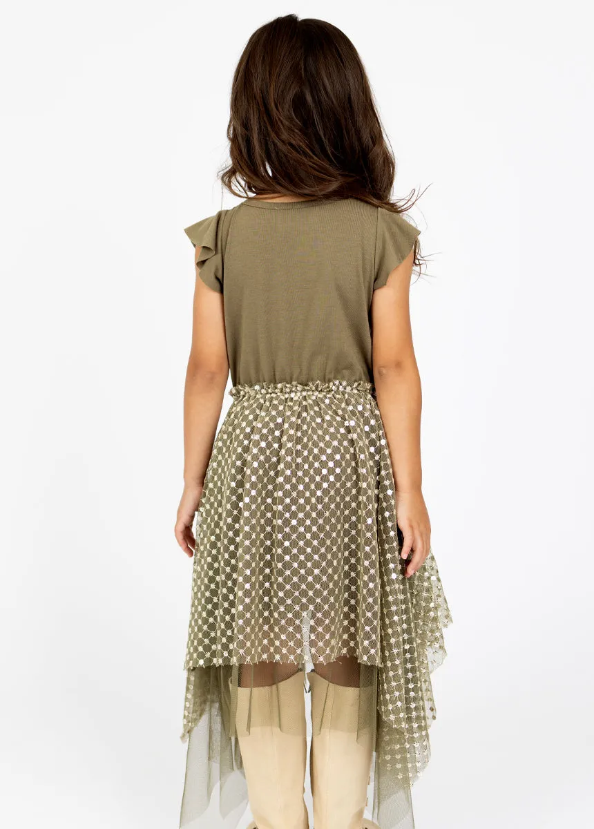 Tina Dress in Army Green