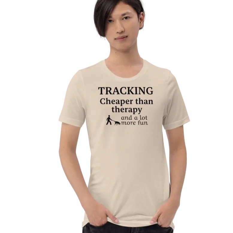 Tracking Cheaper than Therapy T-Shirts - Light