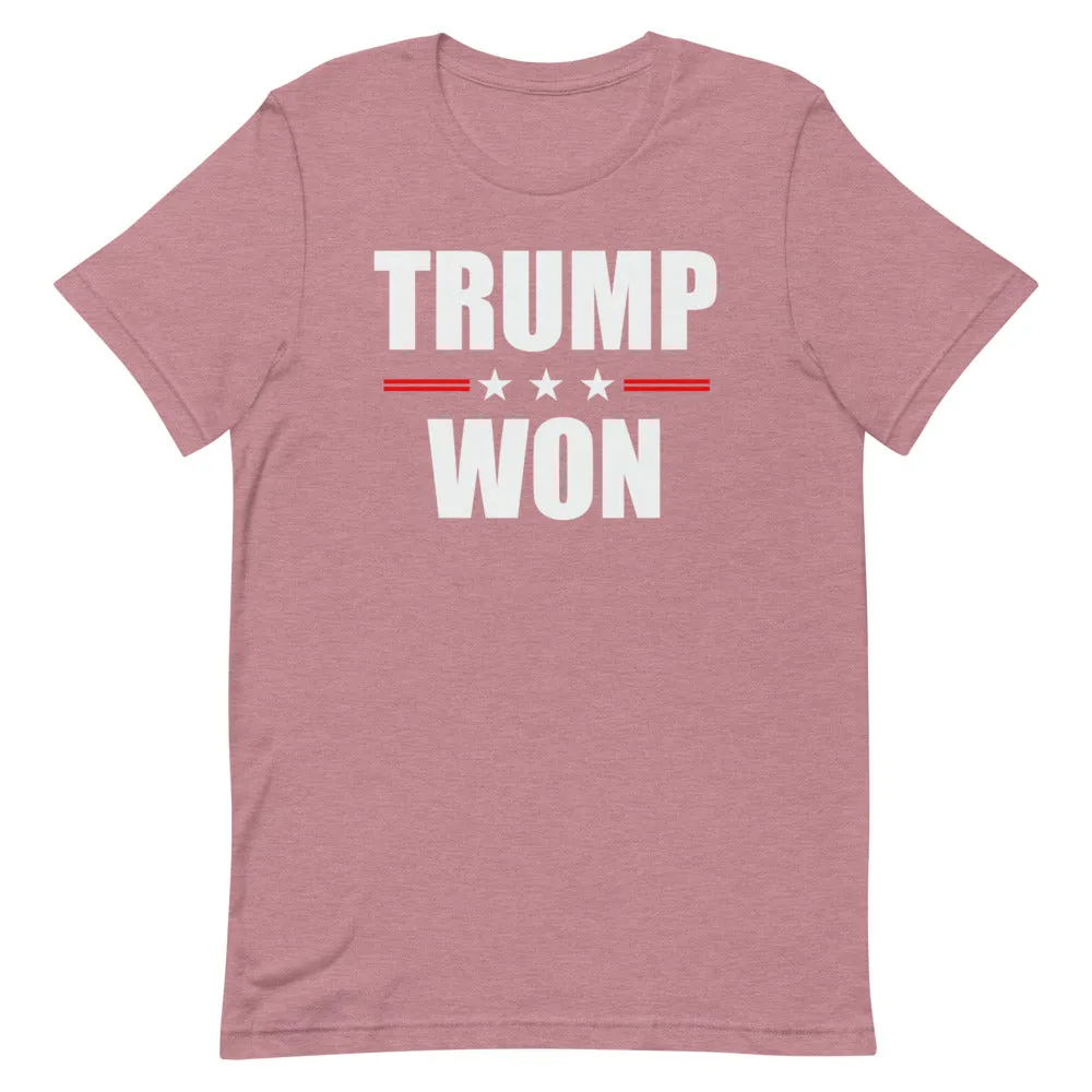 TRUMP WON Short-Sleeve Unisex T-Shirt