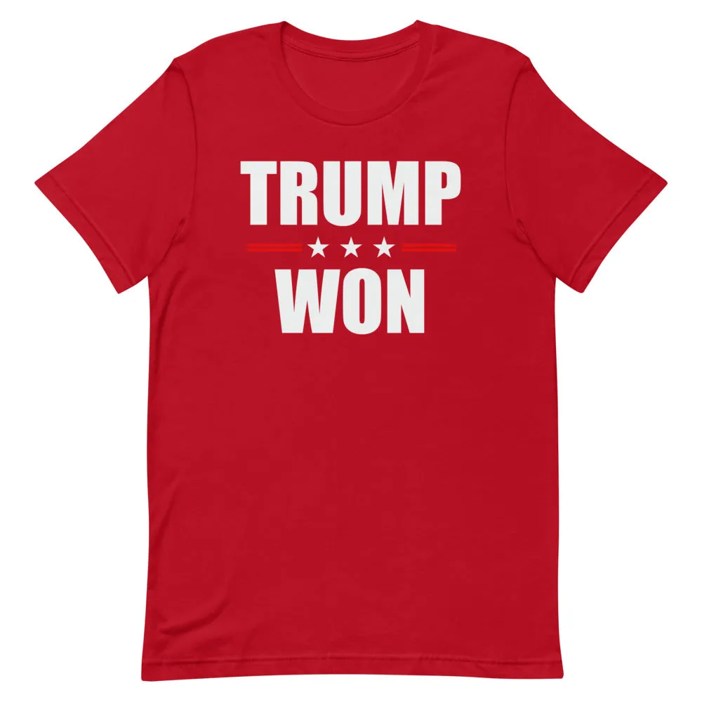 TRUMP WON Short-Sleeve Unisex T-Shirt