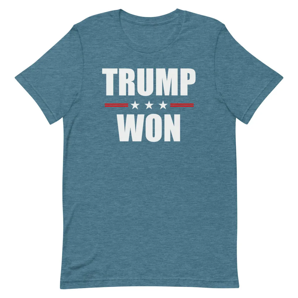 TRUMP WON Short-Sleeve Unisex T-Shirt