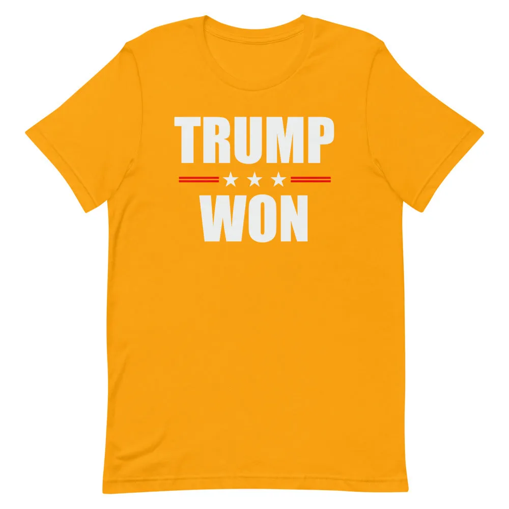 TRUMP WON Short-Sleeve Unisex T-Shirt