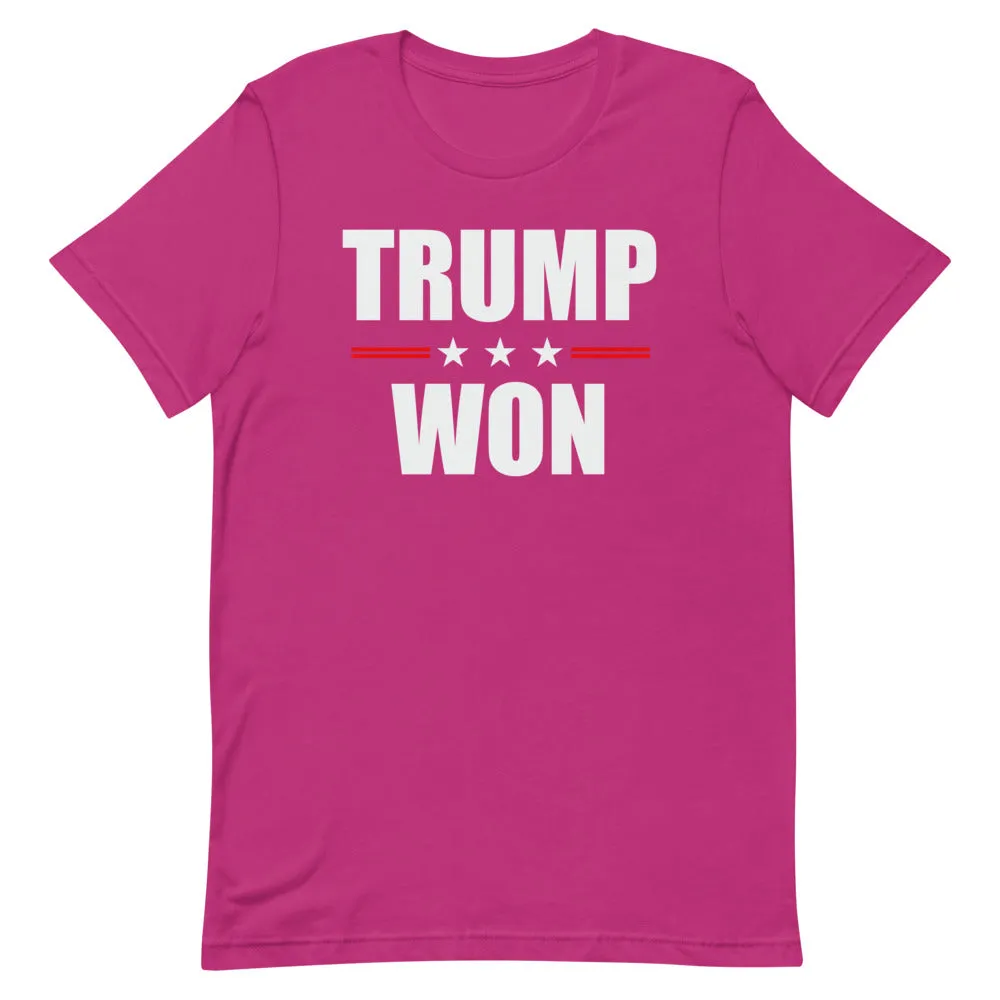 TRUMP WON Short-Sleeve Unisex T-Shirt