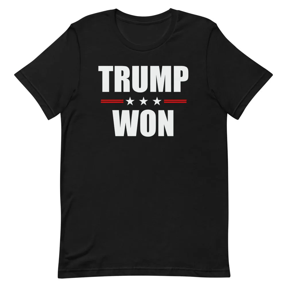 TRUMP WON Short-Sleeve Unisex T-Shirt