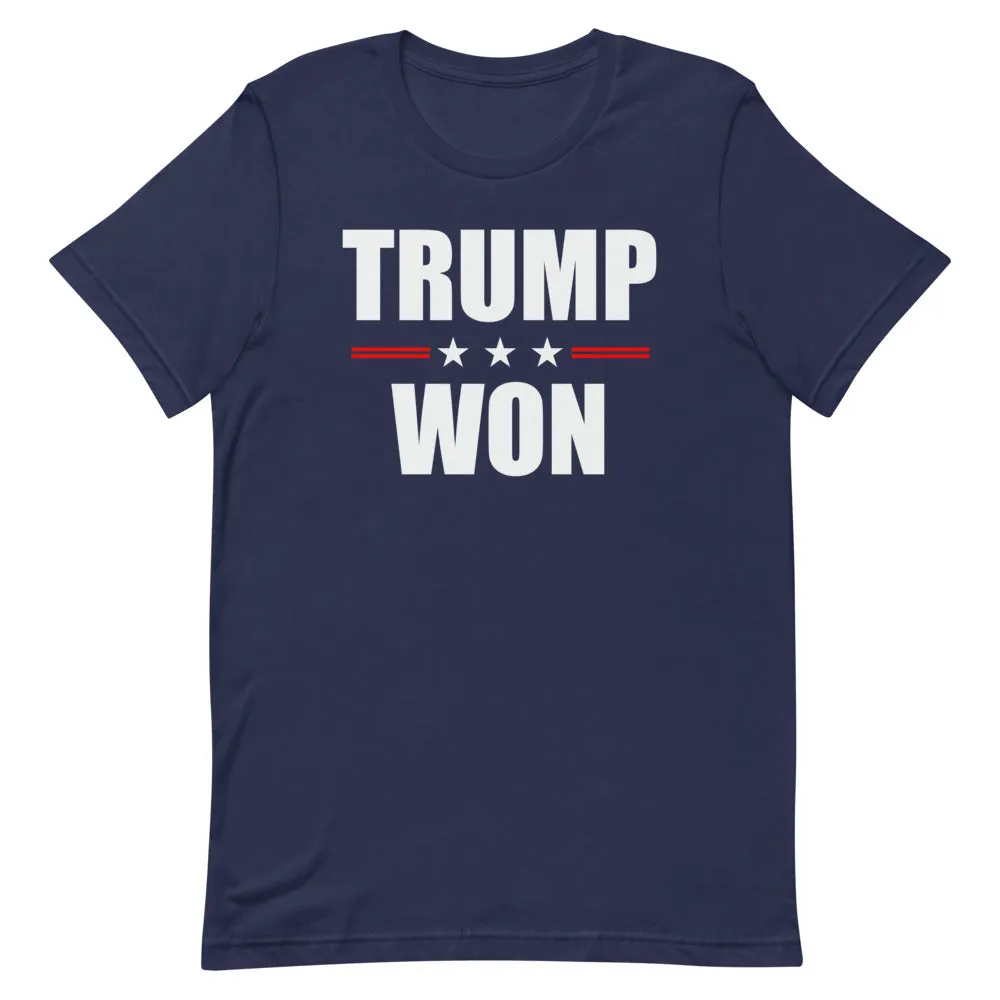 TRUMP WON Short-Sleeve Unisex T-Shirt