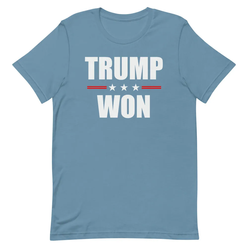 TRUMP WON Short-Sleeve Unisex T-Shirt