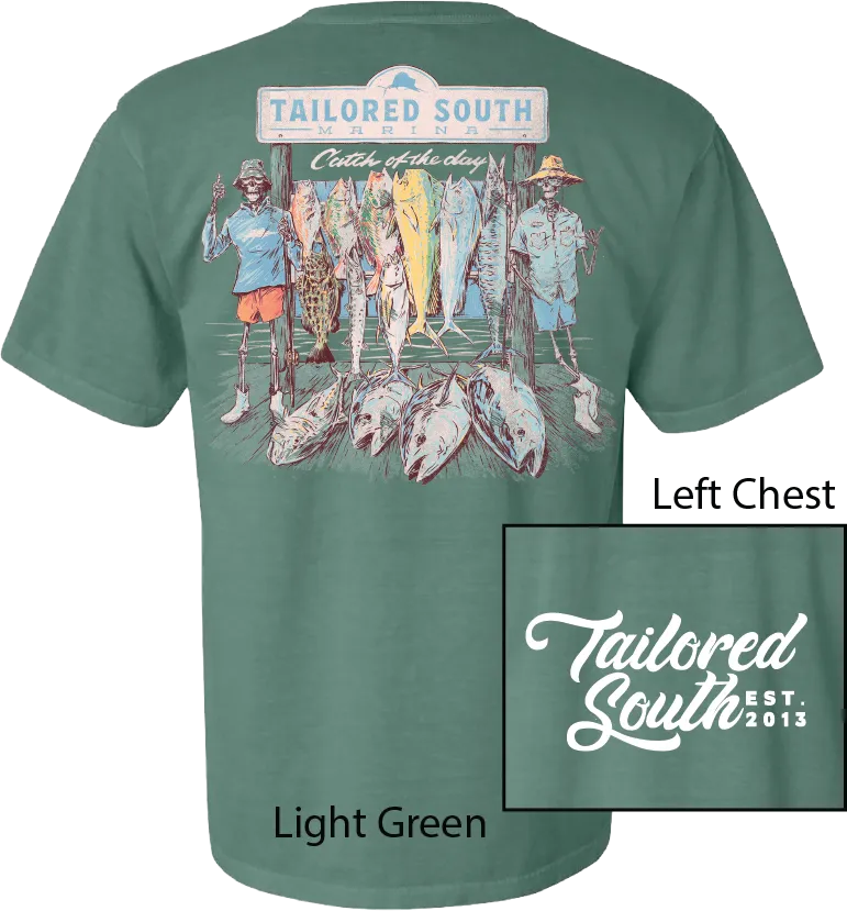 TS002 Skeleton Fish Light Green