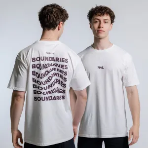 TWL - OVERSIZED T-SHIRT - PUSH THE BOUNDARIES - WHITE